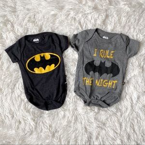 Bundle of 2 Batman Baby Size 0-3 Months Bodysuits
